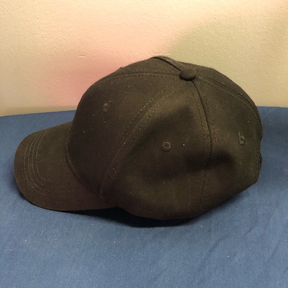 Black baseball cap buckle back winter - Picture 2 of 7